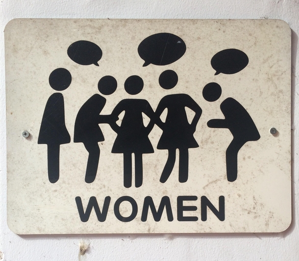 Womens bathroom sign in Vietnam