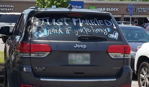 Wonder how many honks they get