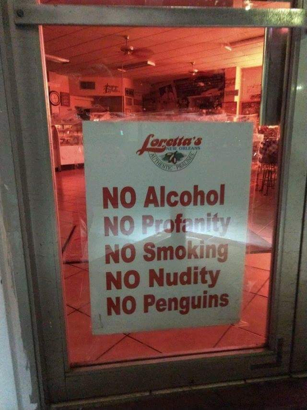 Wonder what the penguins did
