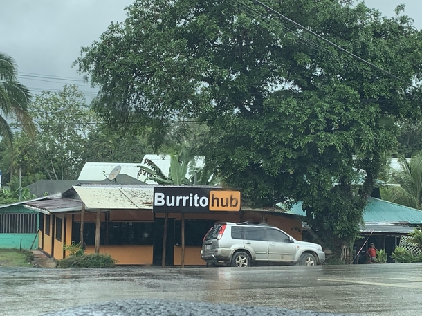 Wonder where this Costa Rican burrito joint got the idea for their logo