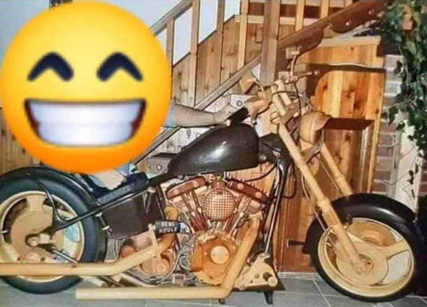 Wood was used to make this bike My major concern for this is that it wooden start