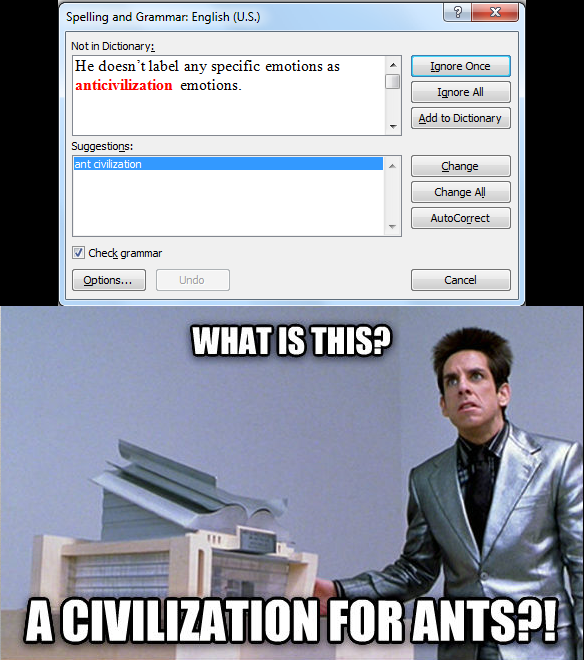 Word suggested this to me just now