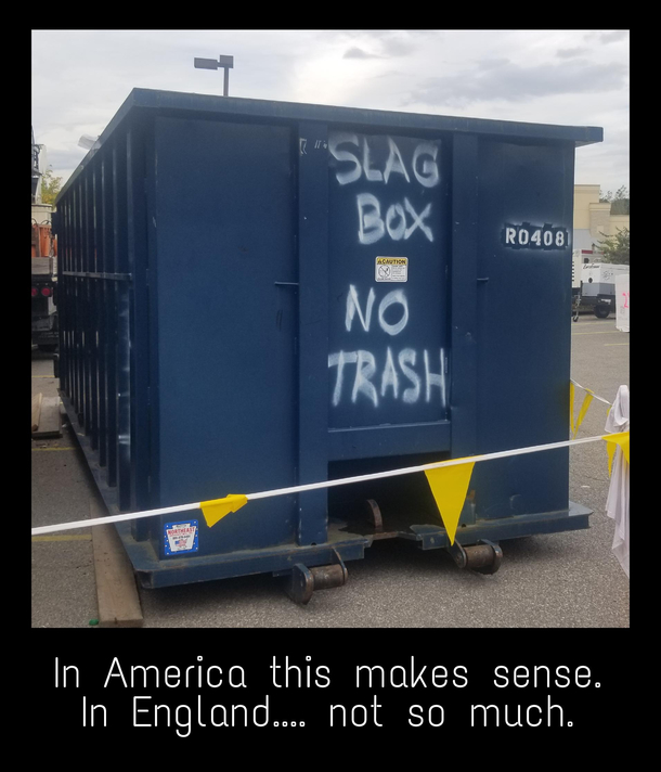 Wording is different across the pond