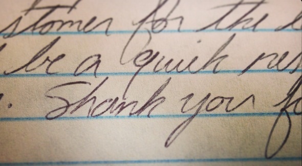 Work at a newspaper-got a letter today from an inmate who is moving prisons and needs his newspaper delivery address updated He signed it pretty fantastically