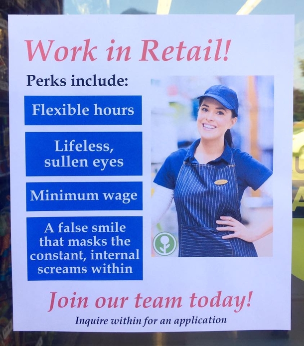 Work in retail