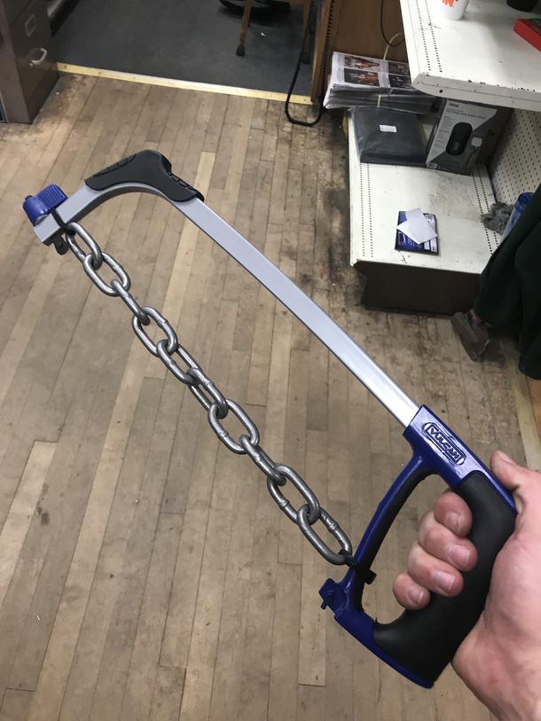 Work was slow I made a Chainsaw