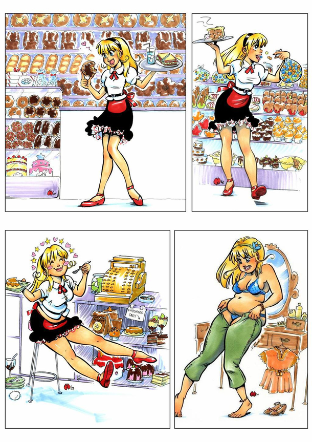 Working in a candy store