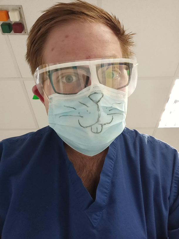Working on a COVID- ward trying to lighten the mood