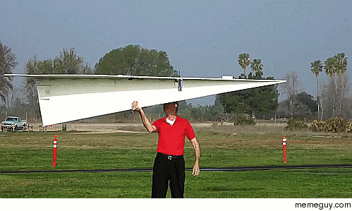 World Record Largest RC Paper Airplane