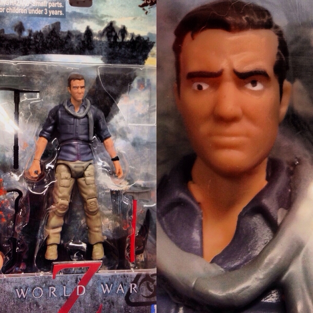 World War Z action figure of Brad Pitt I found