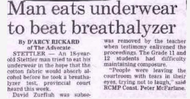 Worlds first underwear eater