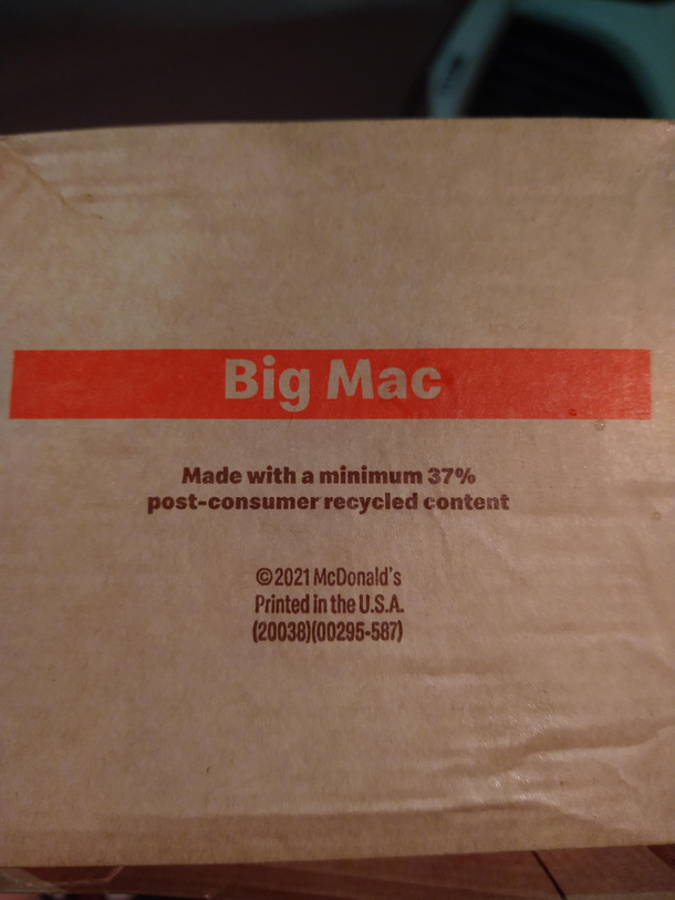 Would that be the box or the Big Mac