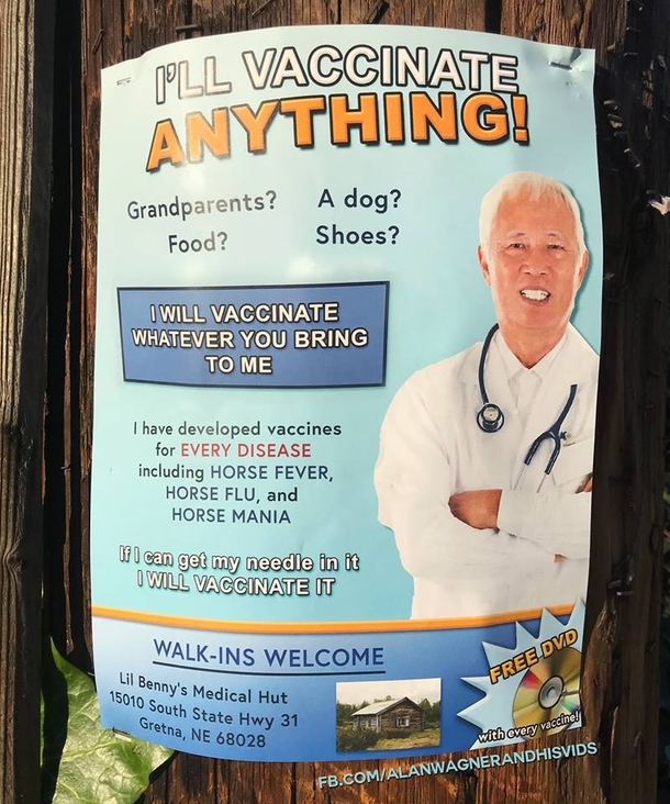 Would you let this man vaccinate you