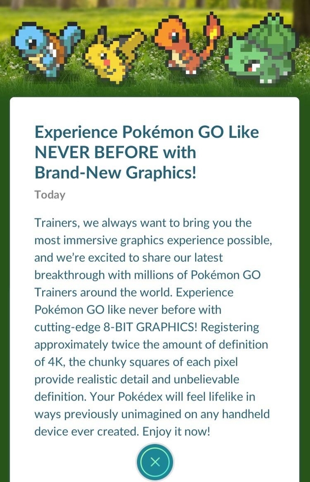 Wow -Bit Graphics Thanks Pokmon Go