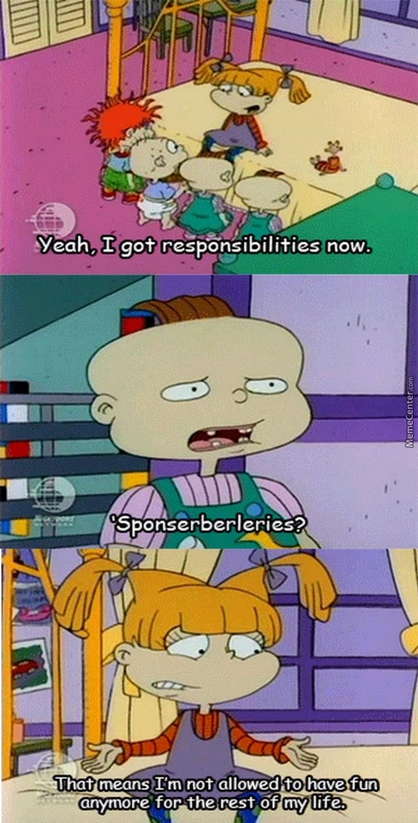 Wow did Rugrats really nail what adult life is like