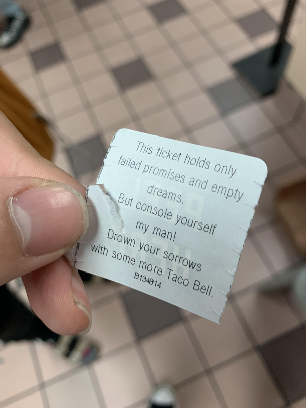 Wow I never related to a piece of paper before