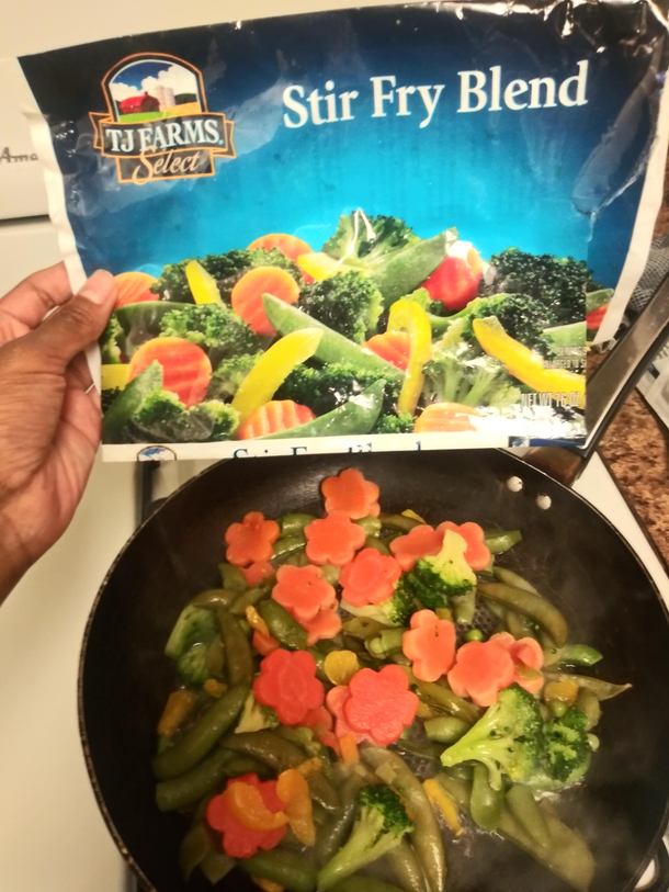 Wow The carrots are flowers