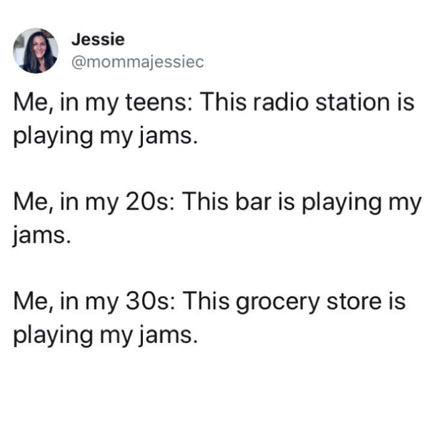 Wow this senior center really be playing my jams