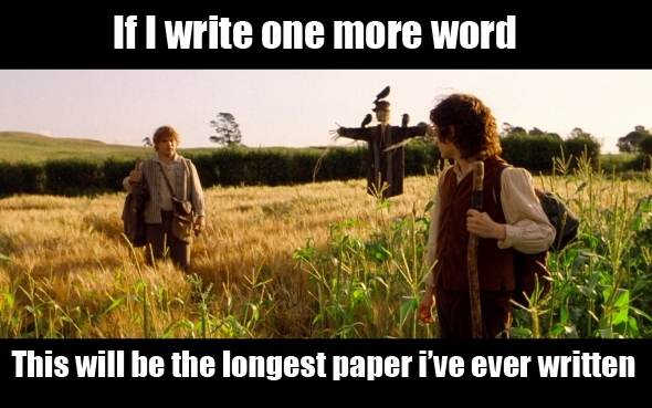 Writing the final paper for one of my classes