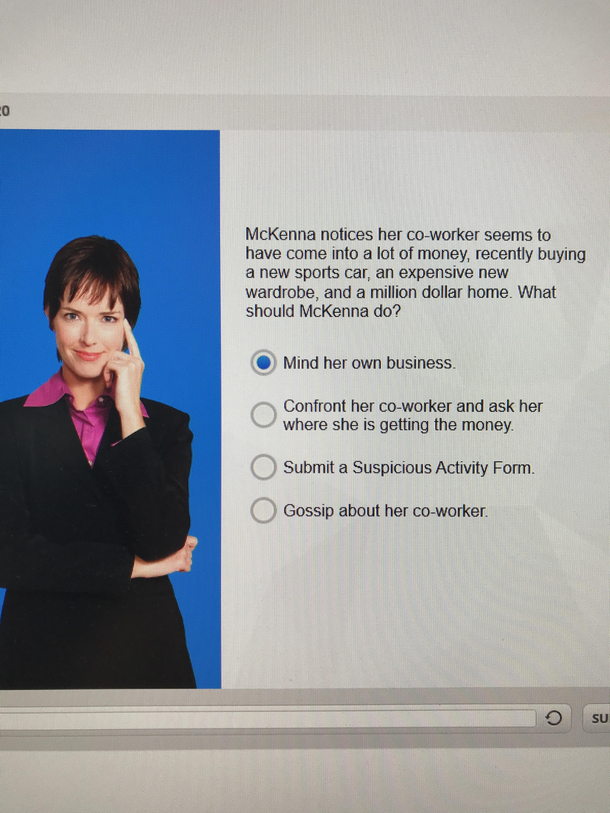Wrong answer McKenna