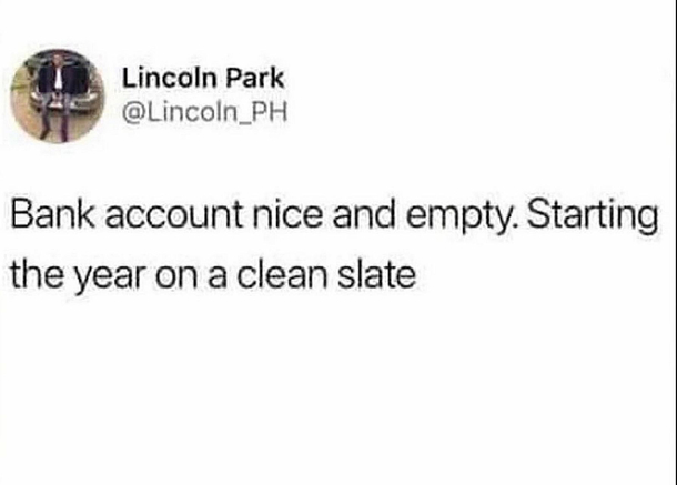 Wrong kind of New years resolution