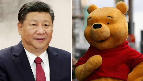 Xi Jinping looks like just like Winnie the Pooh