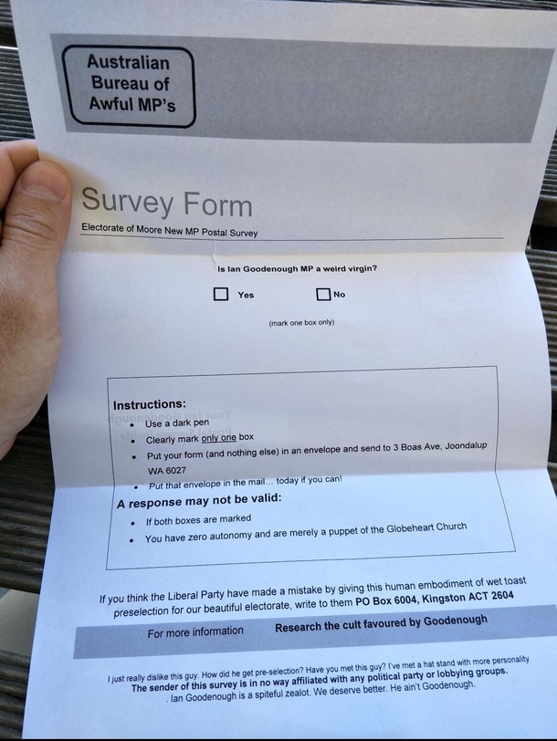 Xpost rAustralia a neighborhood woke up to this letter in their mail