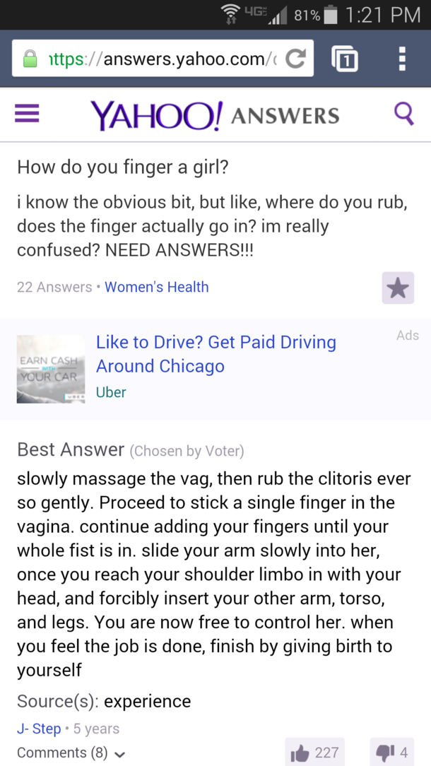 Yahoo answers