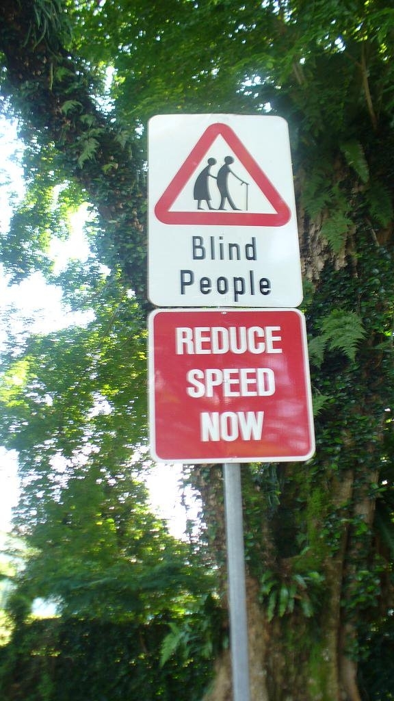Yeah blind people What the heck