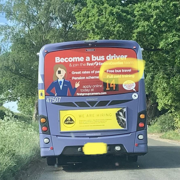 Yeah coz youre driving the bus