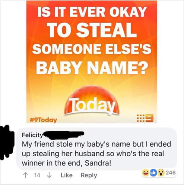 Yeah Sandra karma is a bitch