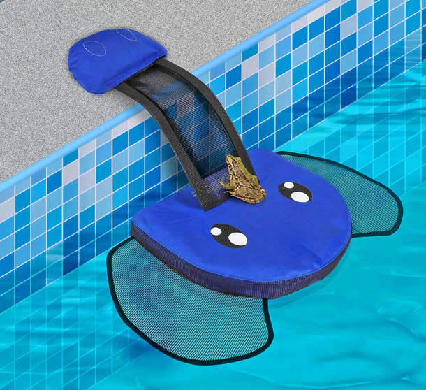 Yeah sure this pool ramp for wayward critters is totally elephant-shaped