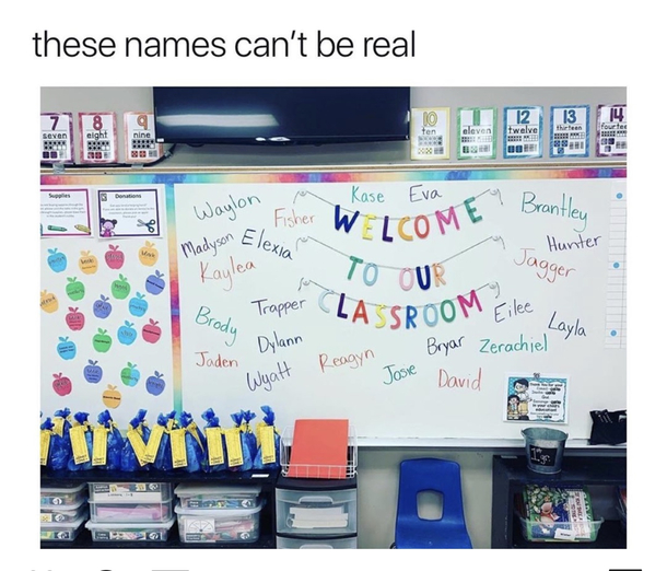 Yeah what kind of parents would name their child David or Eva