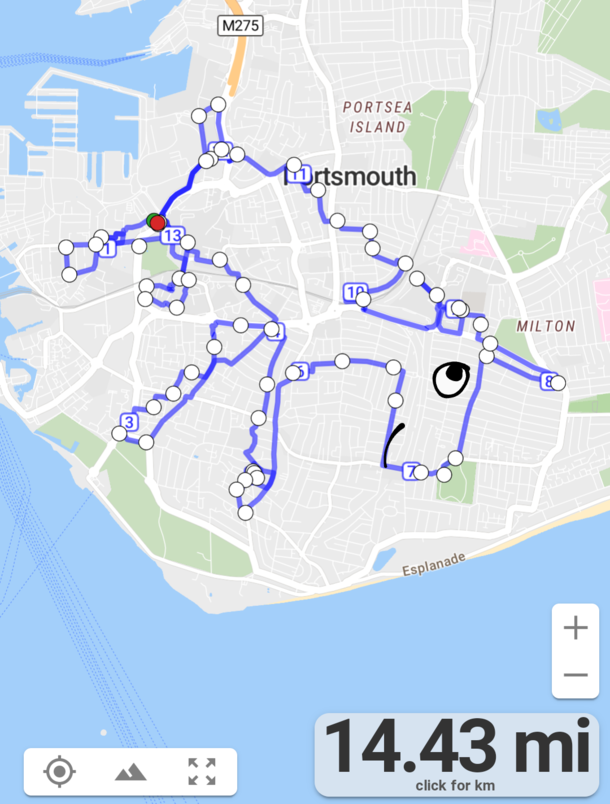 Yeah you might call yourself a runner but have you done the Portsmouth Unicorn I spent way too much time on this