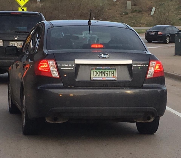 Yeahnot sure you thought that license plate out well enough
