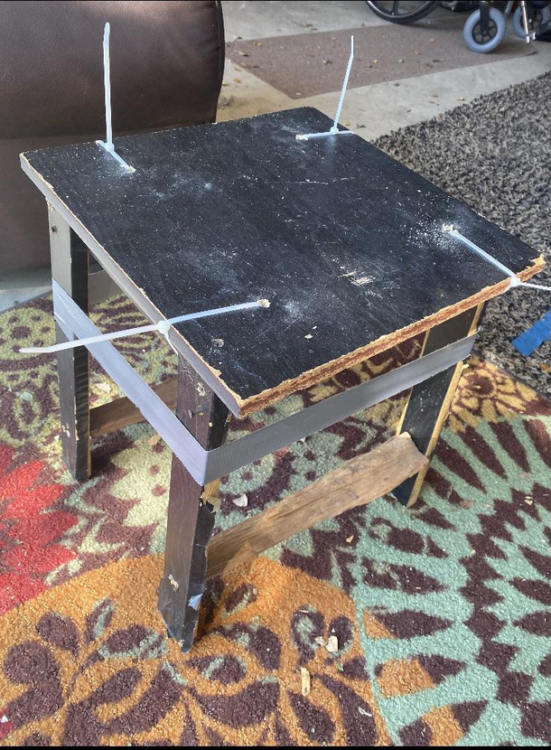 Yes dear I fixed the side table