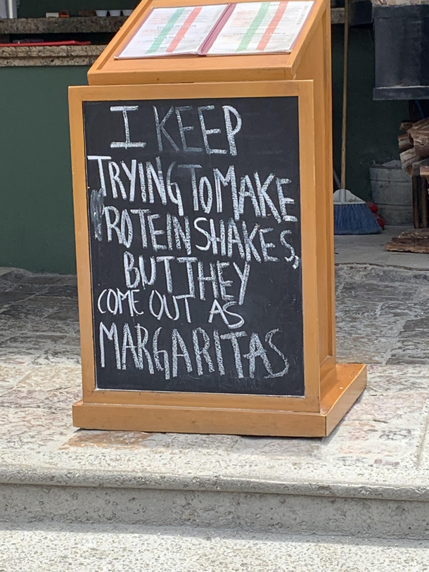 Yes Id like to have a protein shake    