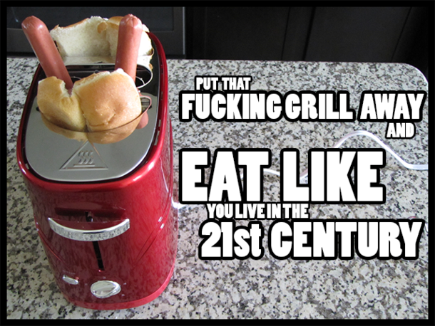 Yes theres such thing as a fucking hot dog toaster