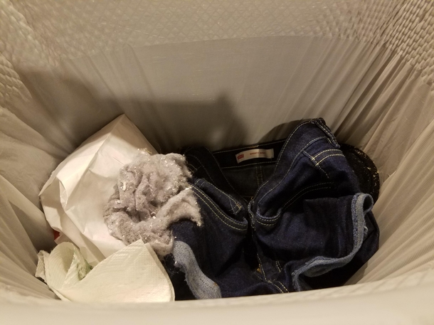 Yesterday my yr old daughter was wearing super short jean shorts Decided to do the laundry today