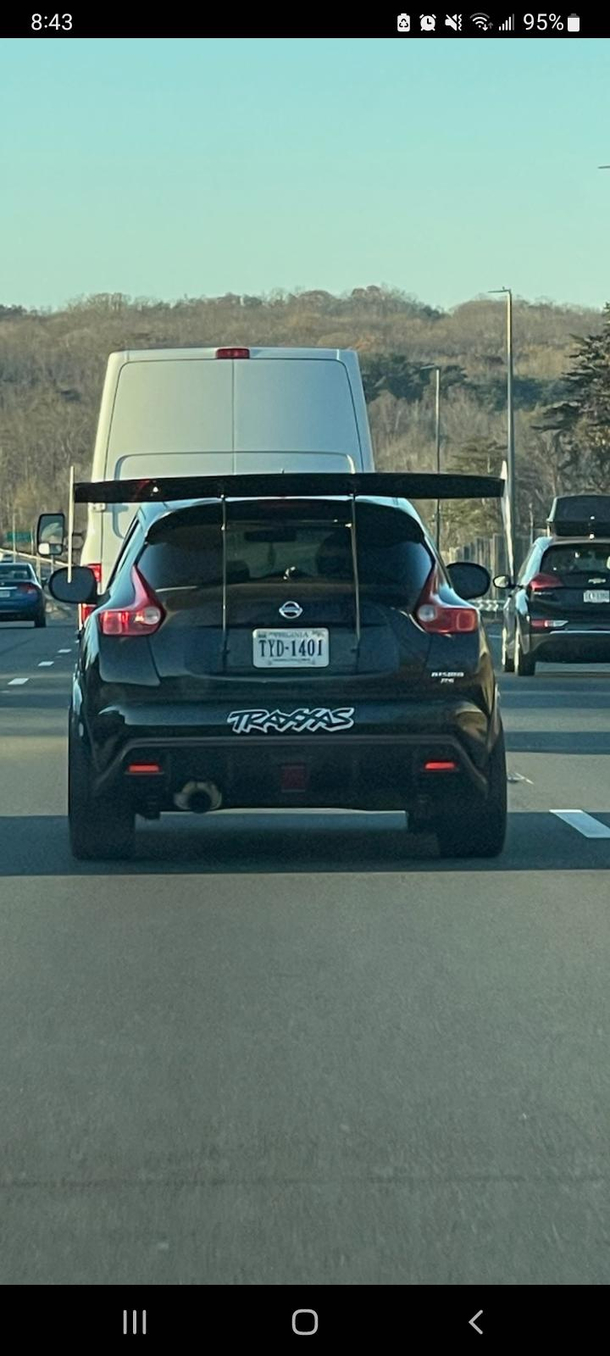 yesterday was small down force today is big