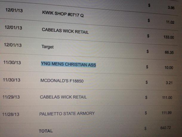 YMCA needs to fix their credit card statement abbreviations 