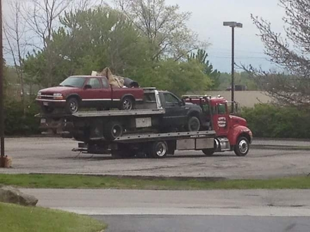 Yo dawg I heard you like flatbeds