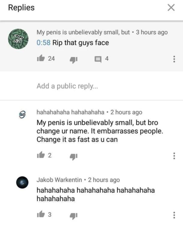 Yo thats embarrasing