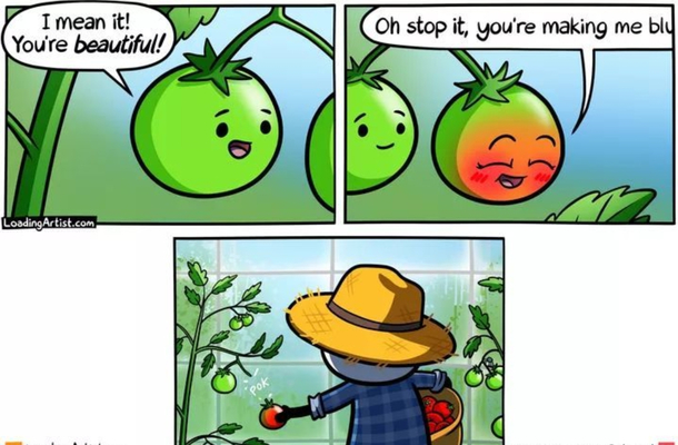 You are making me blush