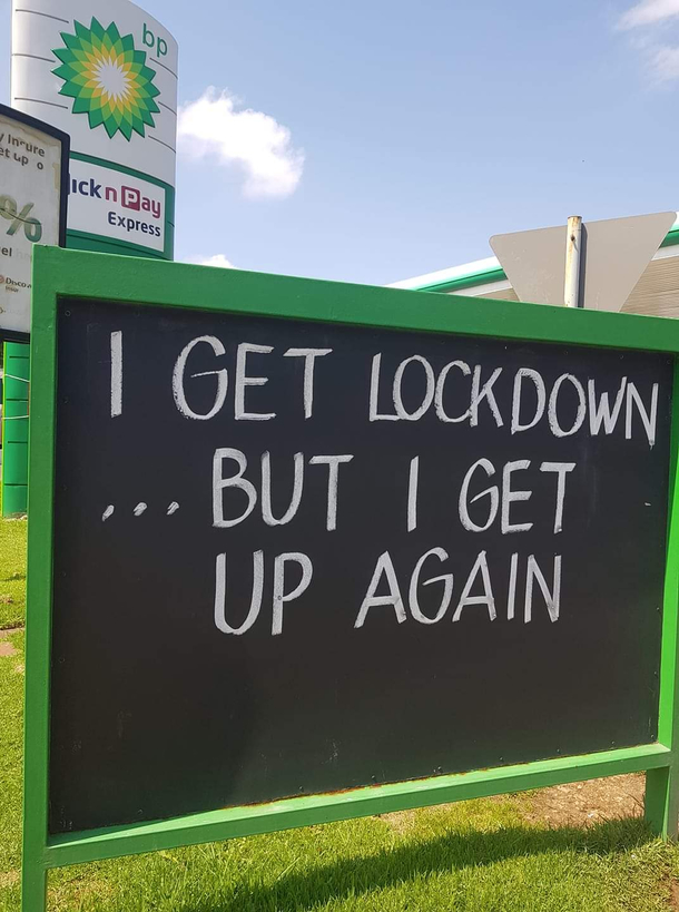 You are never gonna keep me down