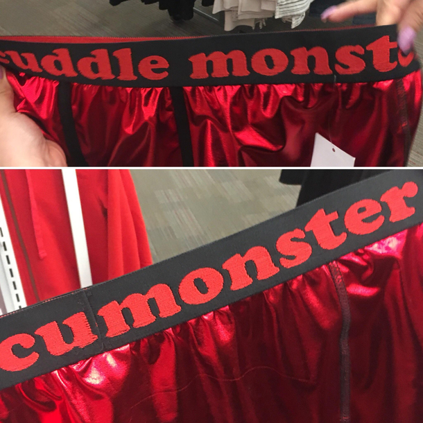 You cant convince me this wasnt intentional V Day boxers at Target