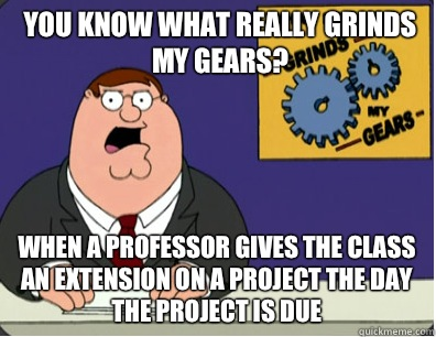 You could have told us before I stayed up all night doing it