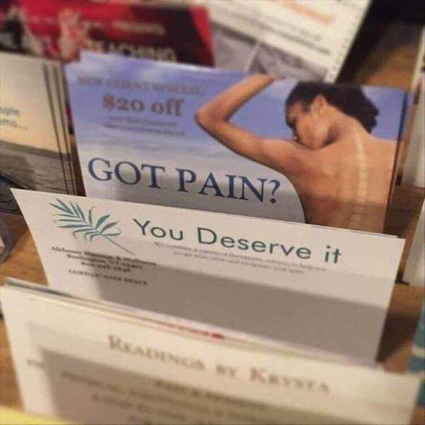 You deserve it