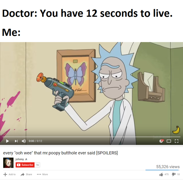 You have  seconds to live
