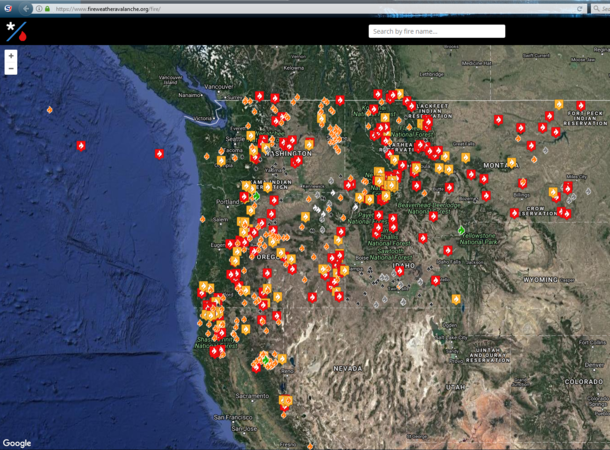 You know the Pacific Northwest fires are bad when the ocean itself starts burning